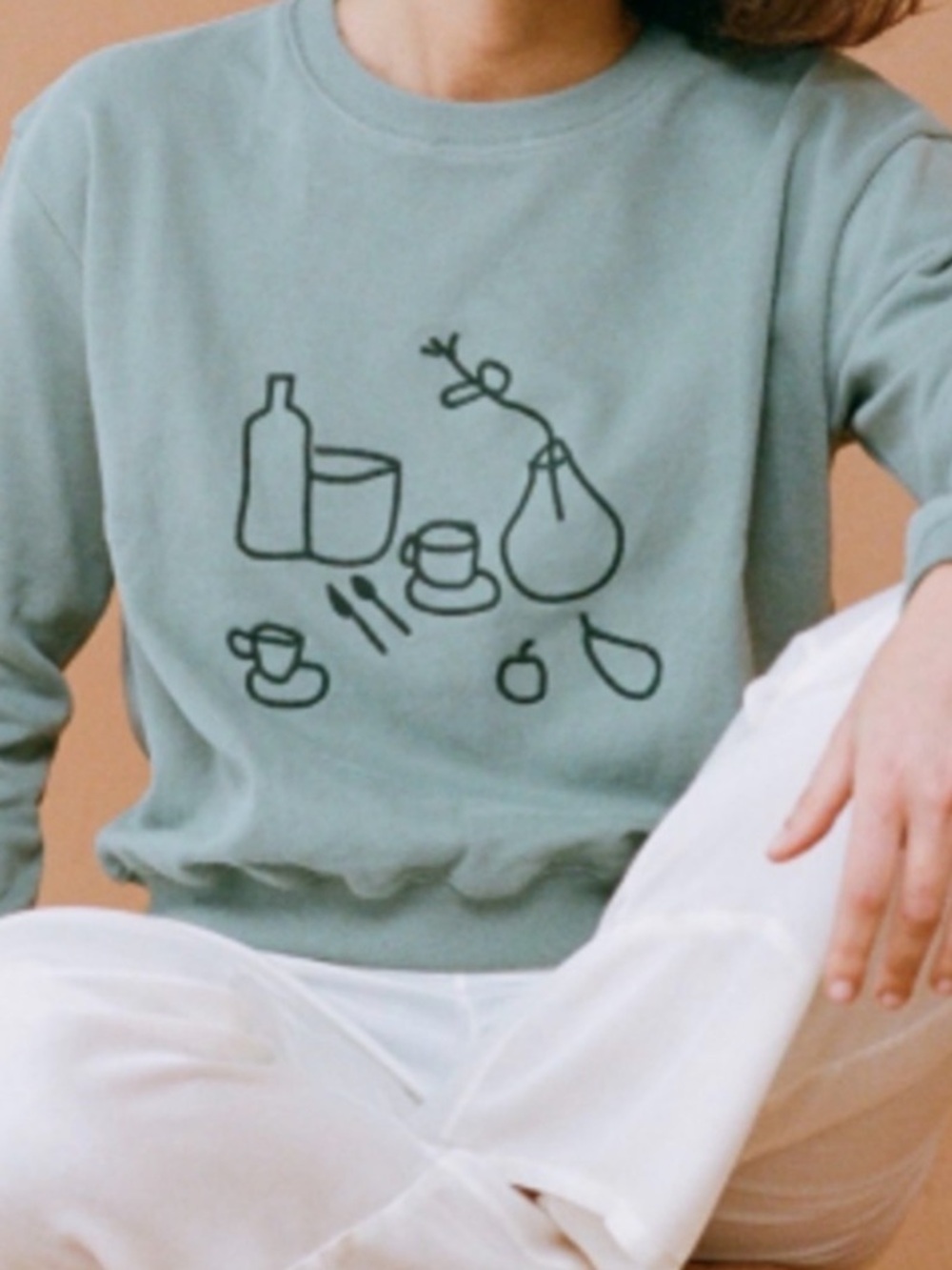 Paloma Wool vase embroidered sweatshirt L